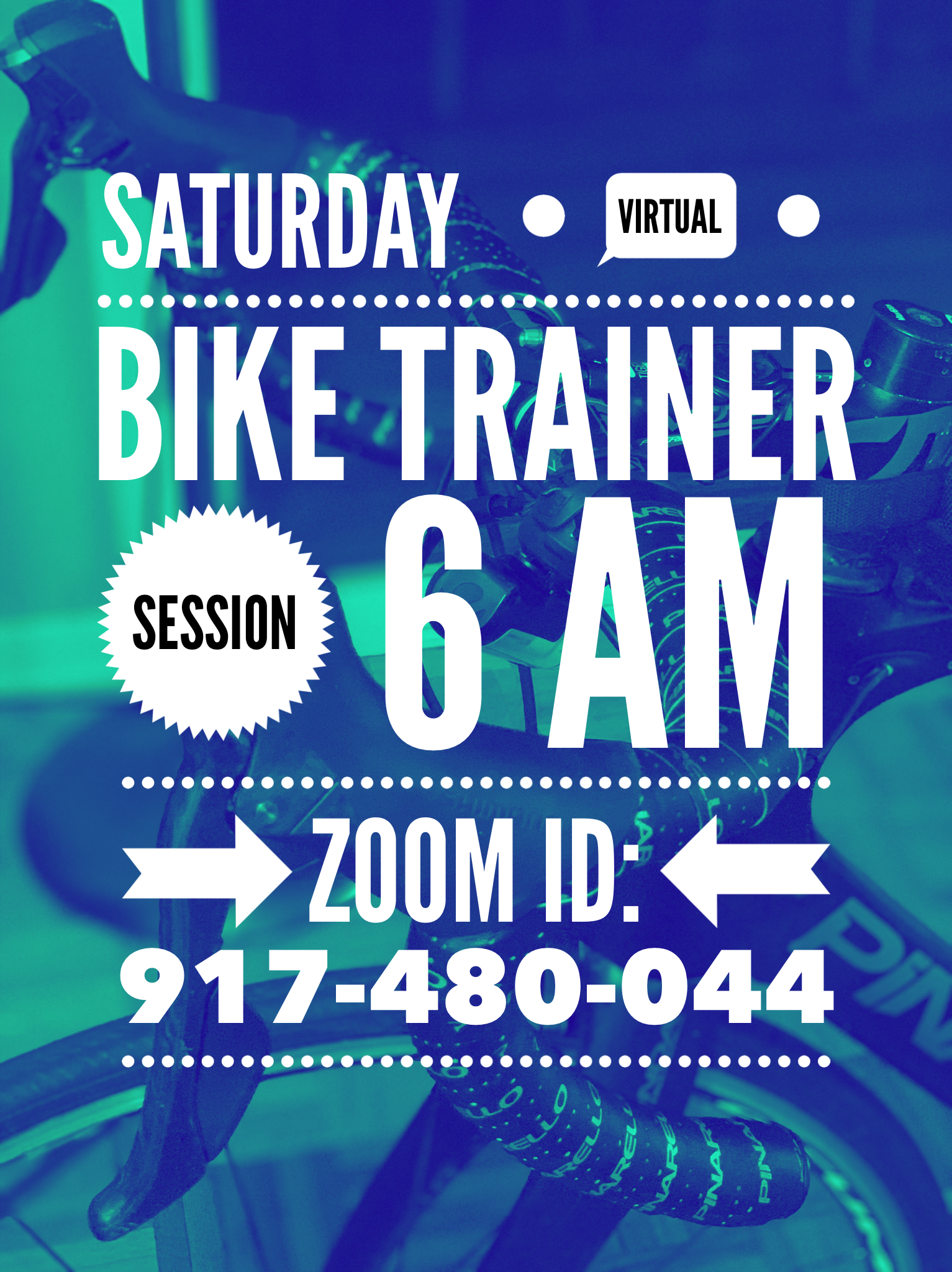 Saturday – 6 am Bike Trainer Session