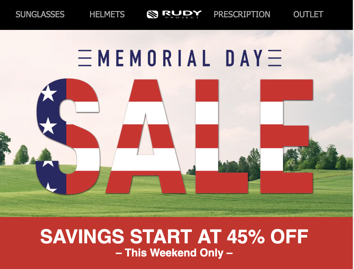 Rudy Project – Memorial DAy Sale