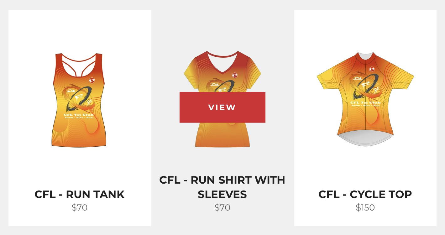 Order your CFL Tri Club Apparel today!