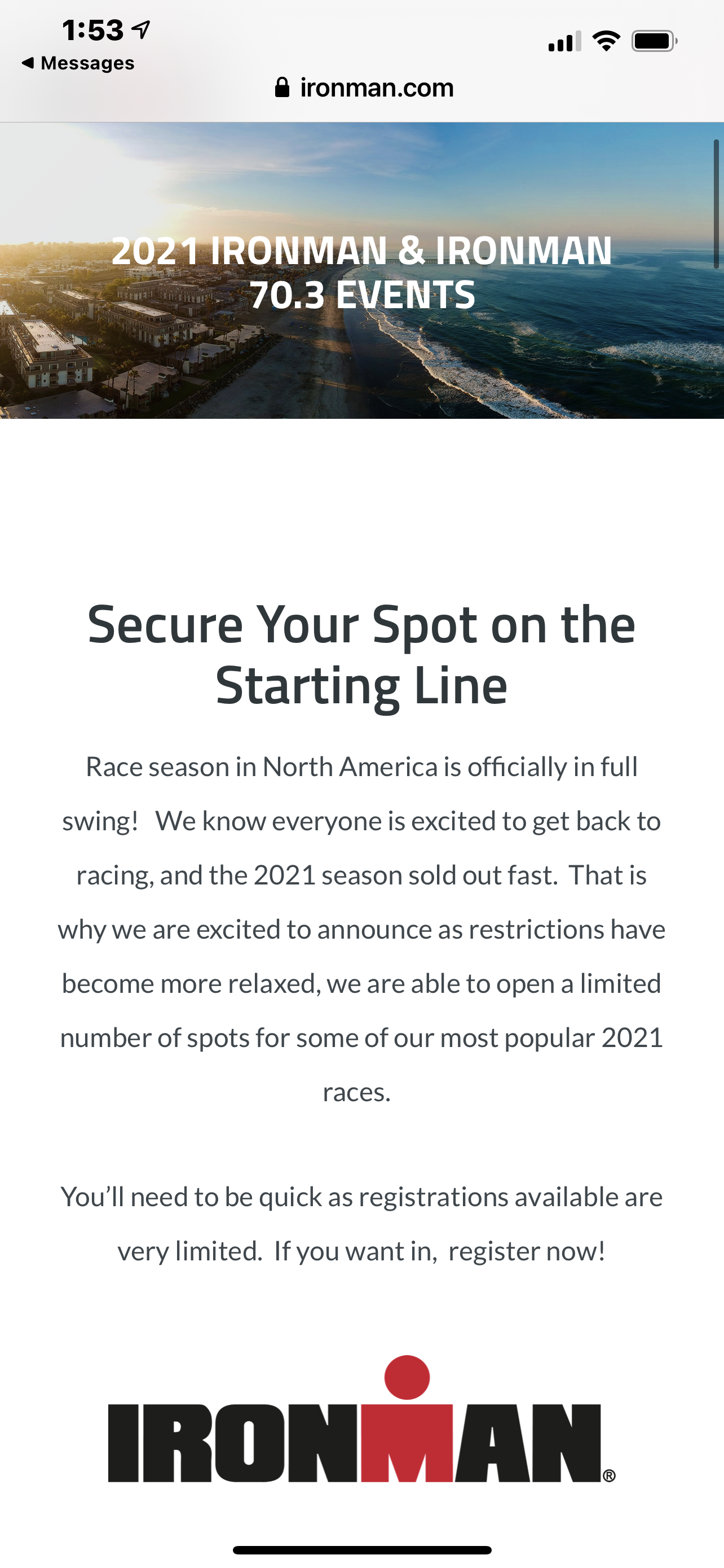 IM Races Are Opening Up