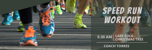 Wednesday – Speed Run Workout